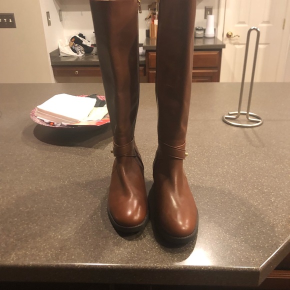 Real Leather Coach Calf-Length Boots, Never Worn - Picture 3 of 4